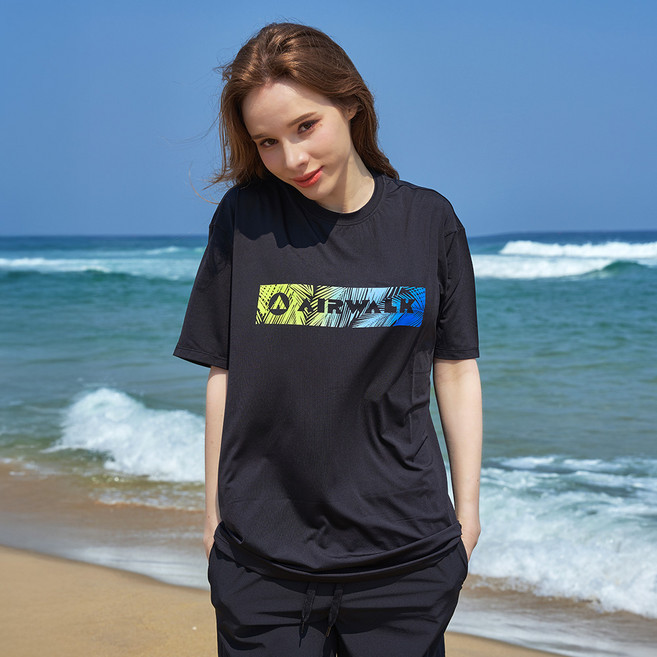 에어워크서프 남여공용 래쉬가드 반팔티셔츠 YAWe5072
