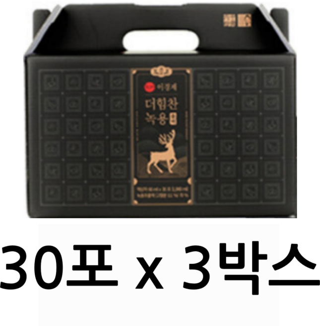 이경제 더힘찬녹용 블랙 3박스 90포 이경재 녹용, 66ml, 90개
