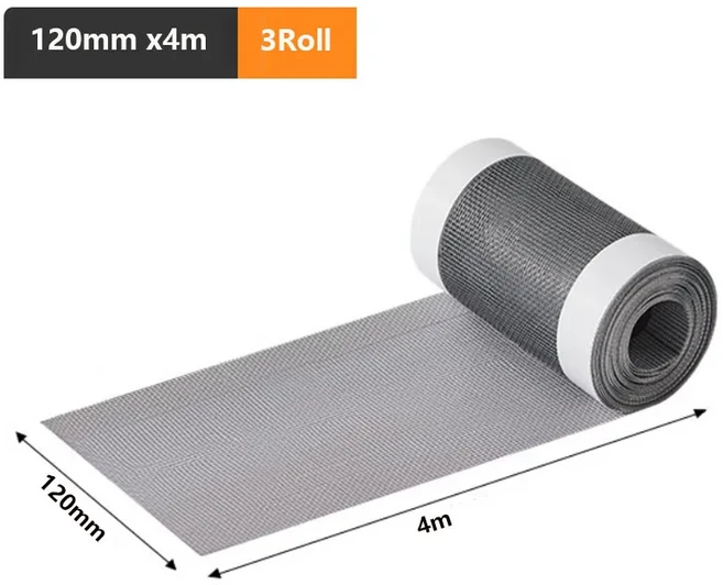 1-3 롤 컷 아웃 샤워 드레인 헤어 캐쳐 자체 접착 바닥 드레인 스티커 욕실 용 일회용 메쉬 싱크 스트레이, 01 120mmx4m 3Roll