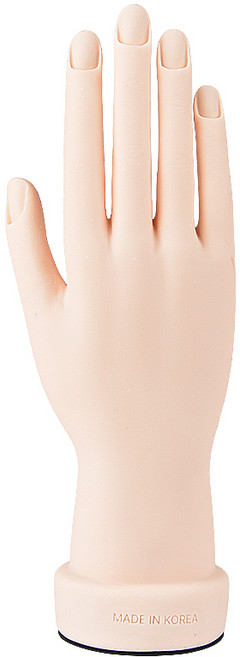 루핀 전문가용 인조손 오른손 (홈있음) 한국산 네일아트 국가고시 연습용, 1개, 단품