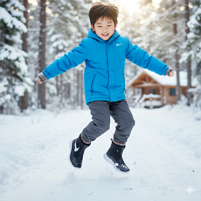 국내매장판 나이키 부츠 탄준하이 주니어부츠 블랙화이트