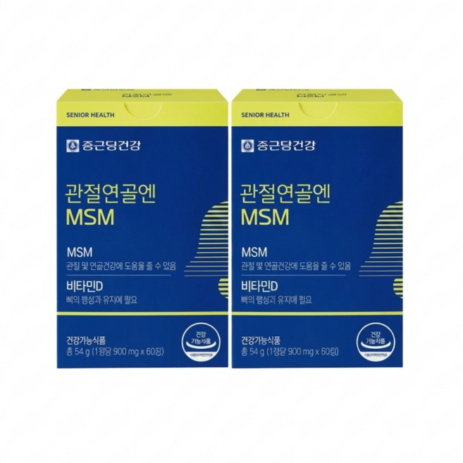 종근당건강 관절연골엔 MSM 54g, 60정, 2개