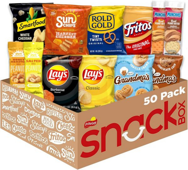 Frito Lay 과자 칩 프리토 레이 얼티밋 스낵타임 믹스 할머니의 간식과 클래식 스낵 포함 40개입 포장 디자인은 변경될 수 있음, 스위트 & 솔티, 50개 (1팩)