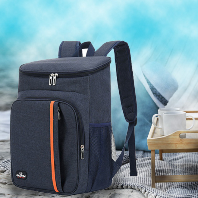 위영 스태리 마샤투 보온보냉 피크닉 백팩, 네이비, 1개