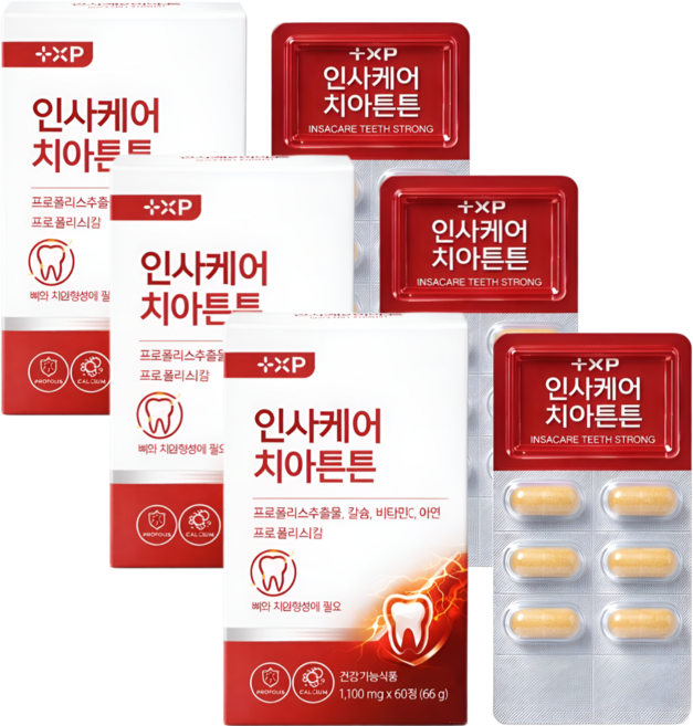 이가탄탄함을 원하는 분 치아 프로폴리스 칼슘 영양제, 6세트, 30정