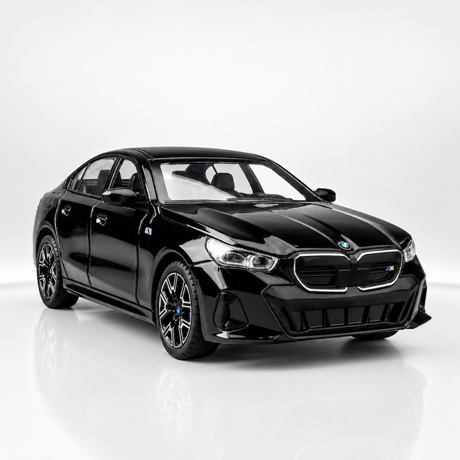 10위 - 마이카 다이캐스트 합금 1:24 BMW i5 M60 모델 자동차 모형 피규어 장식, 1개, 04.블랙