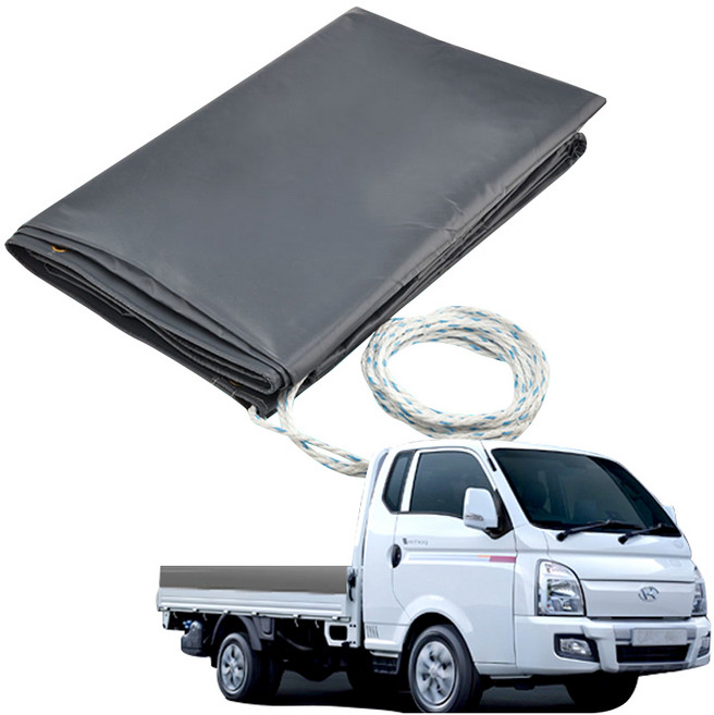 제이차호루 2.4m x 3.6m 차호로 1톤 트럭 호루 더블캡 호로 봉고 포터 PVC 방수 덮개 갑바, 1개