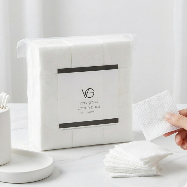 보풀없는 베리굿 화장솜 대용량 700매 순면 엠보싱 전문가용, 1개, 700매입