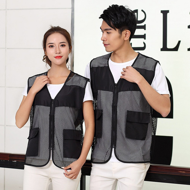 1+1 라이프핵 꽃중년 여름 망사조끼 쿨 냉감 아이스 1+1