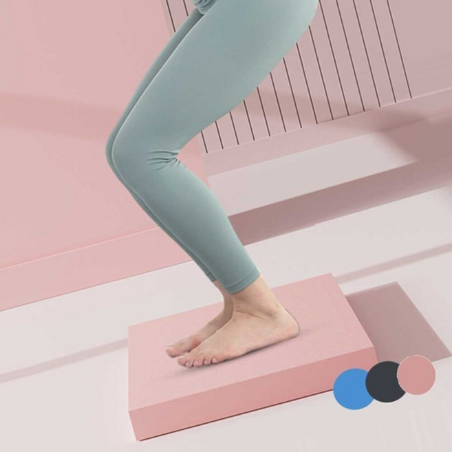 충격흡수매트 데드리프트 소음 차단 블록 플랭크 헬스 밸런스 패드, 블루 대(40x33x5cm)