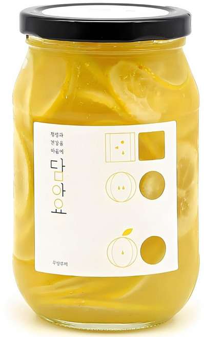 담아요 수제 레몬청(슬라이스), 540g, 1개