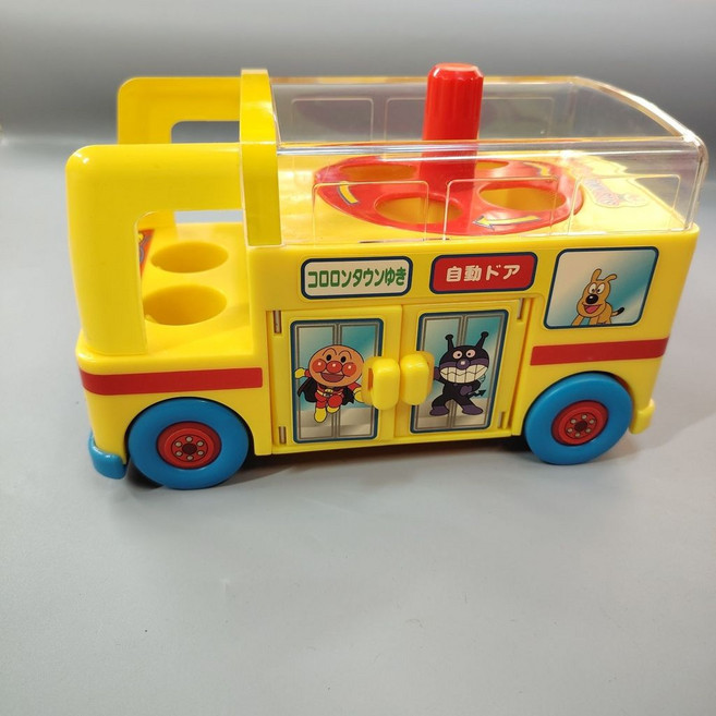 SEGA TOYS 麵包超人公共汽車玩具, 1個, 無原包裝無瑕疵,麪包超人公共汽車無扭蛋