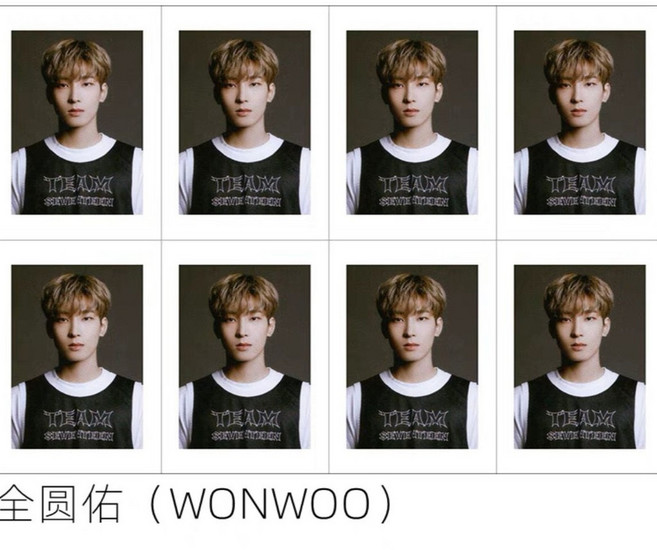 Seventeen 2020 Kit Membership Carat 週邊款 一吋證件照, 1個, 全圓佑, 全圓佑