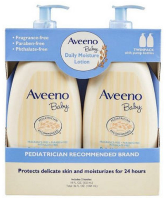 [미국직구] 아비노 베이비 데일리 로션 2개입 1.06kg