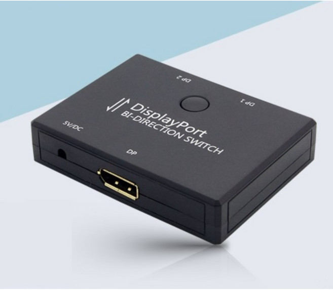 UHD 4K DP 양방향 스위치 선택기 (케이블포함) 방송 영상 시스템 TV DVI, 1개