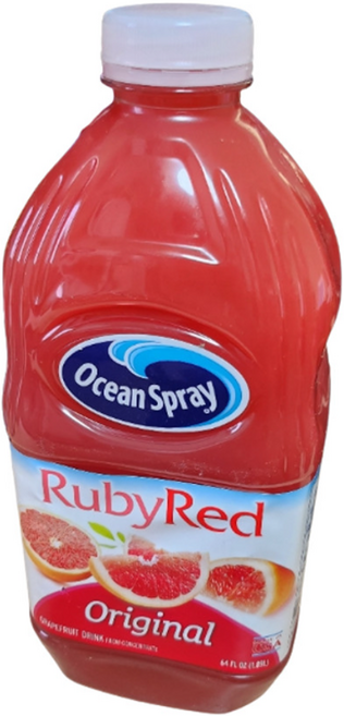 오션스프레이 루비레드자몽 그레이프 프루츠, 1.89L, 2개