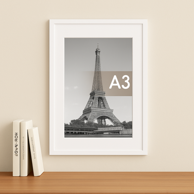 upsimples 베이직 프레임 인테리어 사진 액자 PVC, 1개, 화이트