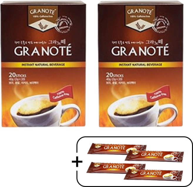 그라노떼 임산부커피 커피대용차 곡물차 스틱 20T 1+1 샘플 4개증정