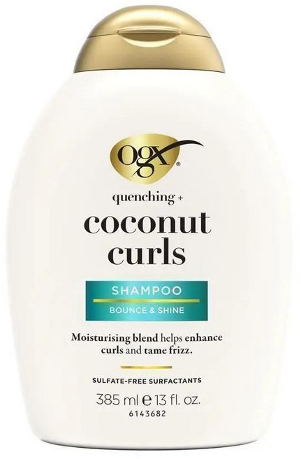 호주 오지엑스 Ogx Quenching + Coconut Curls Shampoo 퀸칭 + 코코넛 컬 샴푸, 385ml, 1개