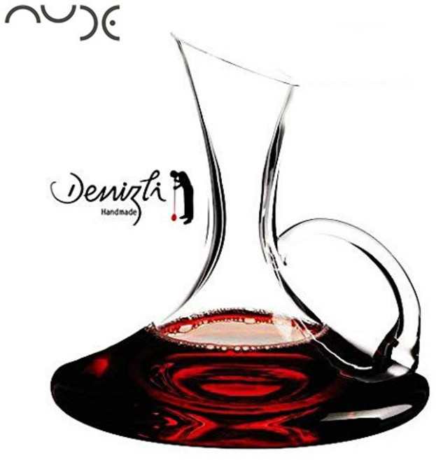 NUDE 手作 水晶玻璃醒酒器 DENIZLI 醒酒壺 1250cc, 1個