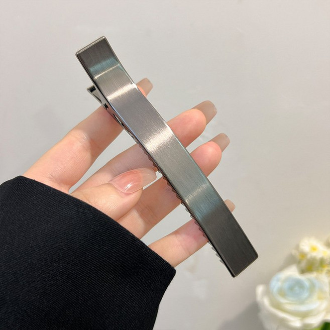 일자 메탈소재 올림머리 롱 헤어집게핀 잘 집히는 헤어악세사리