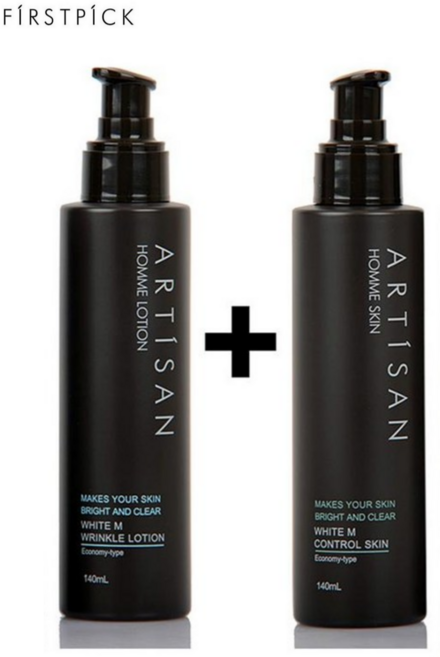 퍼스트픽 아티산 스킨&로션 세트 / 1세트 구성 / 남성용 기초화장품, 2개, 140ml