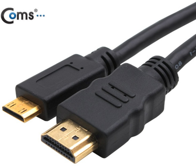 Coms HDMI 미니 HDMI 케이블 5m HDMI v1.4 지원 4K2K/ C2128, 1개