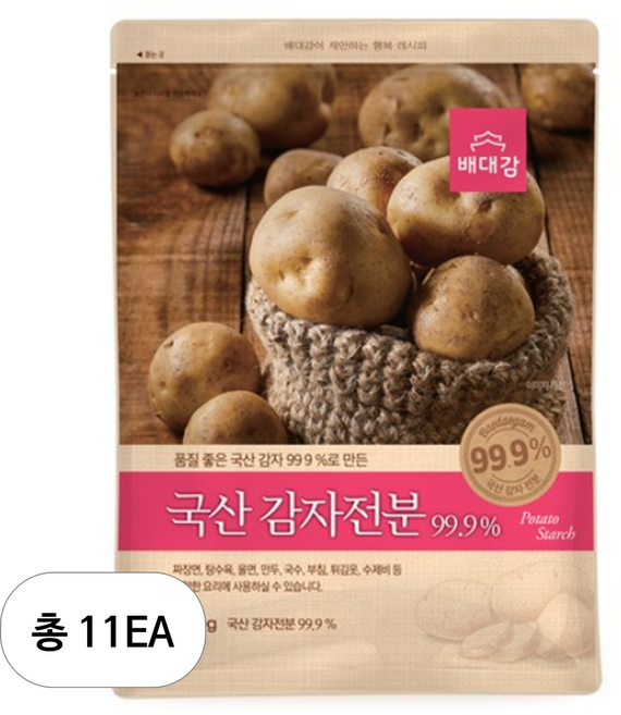 배대감 국산 감자전분, 350g, 11개