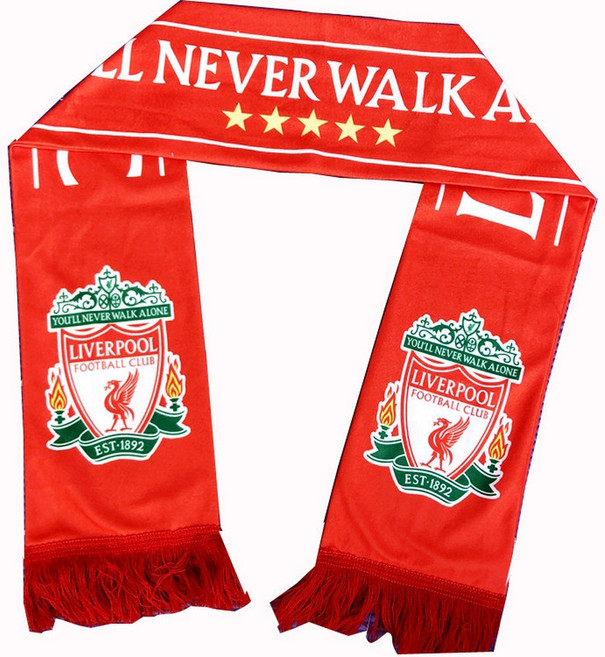 도르트문트 스카프 머플러 보루시아 맨시티 크리스마스기념 멀티컬러 레트로 도르트문트머플러, N. 리버풀 레드, 1개