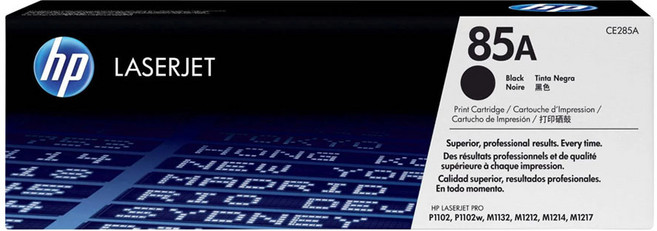 HP CE285A 85A 黑色碳粉匣，適用於 LaserJet P1102w M1132 M1212 M1214 M1217, 1個, 黑色