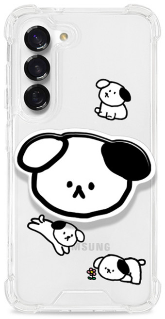 로윈 스마트톡세트 몽글몽글 동물패턴 핸드폰케이스 A16 A15 버디3 버디4, A16/버디4 (A165), 강아지