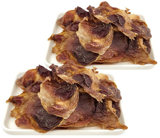 담백하고 고소한 국내산 강아지수제간식 닭근위 육포_다이어트 스트레스 해소에 좋은 영양간식, 닭근위육포, 2개