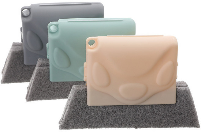 창틀 틈새 청소 브러쉬, 회색, 1개