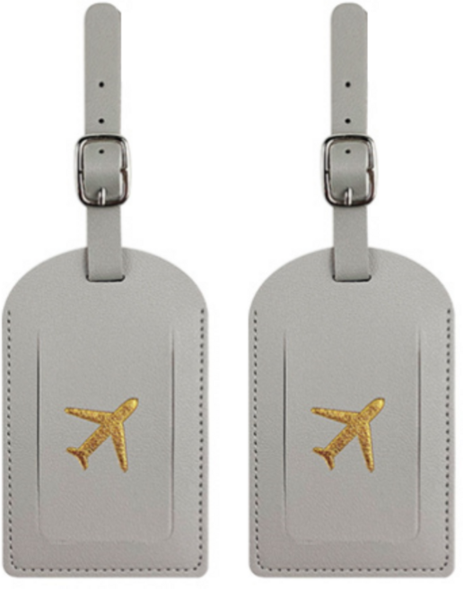 어미닛데이 여행용 캐리어 가죽 네임택 2p