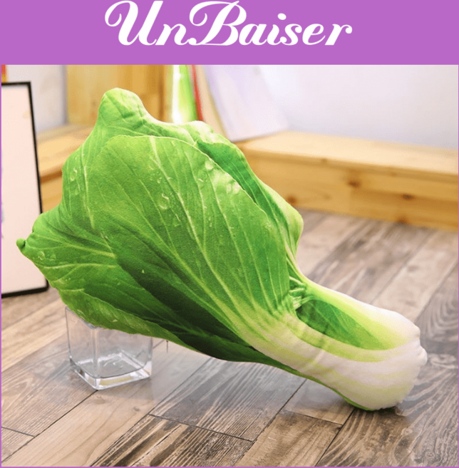 UNBAISER 리얼 과일 야채 쿠션 채소 베개 50cm 총22종 N1223NJ865, 09. 청경채