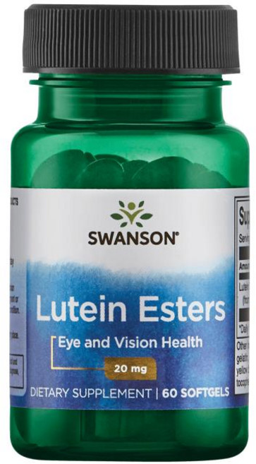 斯旺森Swanson 酯化型葉黃素膠囊 20mg, 60粒, 1個
