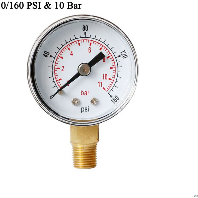 40mm 페이스 압력 BSPT 하단 마운트 15 30 60 100 160 200 300 Bar 공기 가스 액체 N16 20, 05, 1개