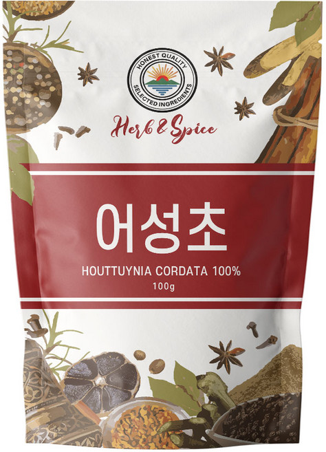 해나식품 국산 어성초 어성초차 100g 300g 500g, 1개, 어성초 100g