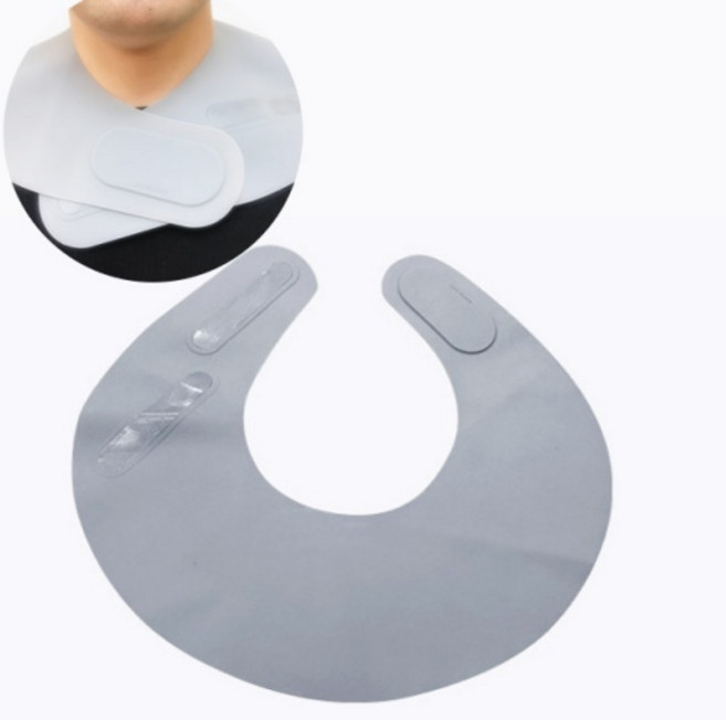실리콘 헤어 넥셔터 미용실 넥커버 헤어소품, 그레이, 1개