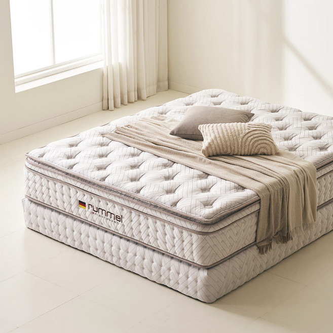 럼멜 R5300 프리미엄 침대 매트리스 파워 스프링 천연 알파카 수입 호텔 허리에 좋은 메트리스 두께 330mm 방문설치