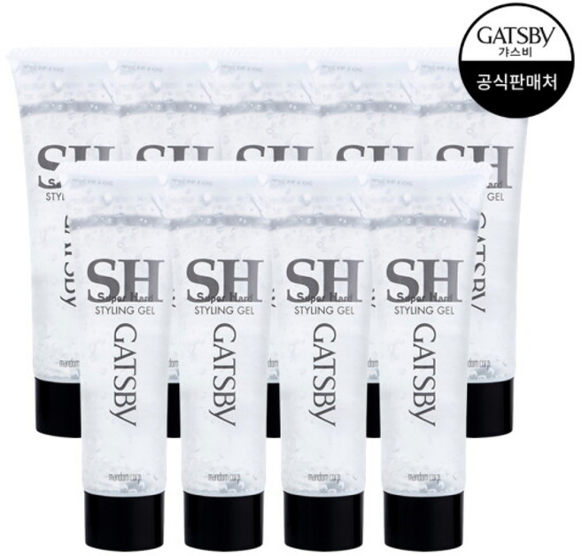갸스비 슈퍼 하드 스타일링 젤 휴대용, 60g, 9개