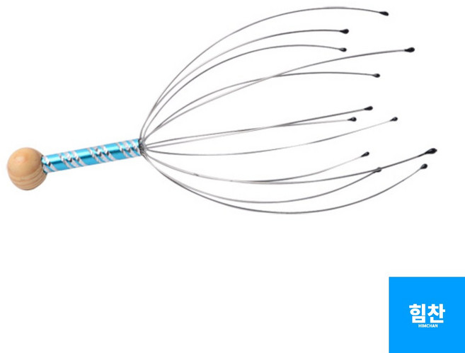 힘찬쇼핑_ 머르가즘 휴대용 간편 머리 두피 마사지기 색상랜덤, 1개