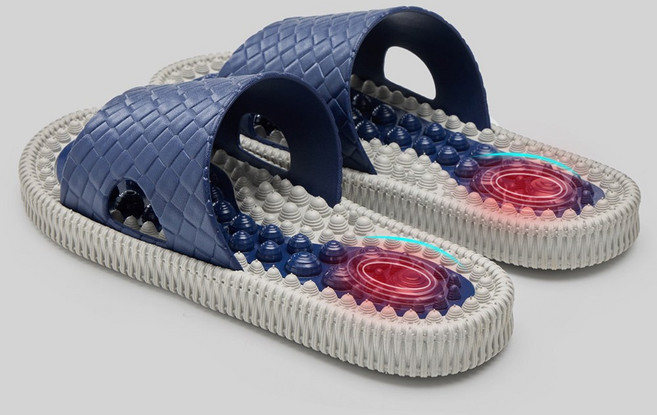 컴포트피크 남성용 지압슬리퍼 아치서포트 발편한 실내화