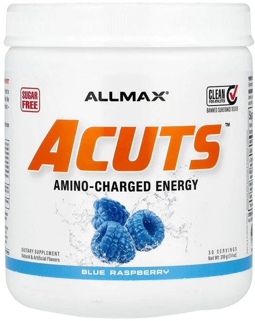 올맥스뉴트리션 ACUTS 아미노 차지드 에너지 드링크 블루 라즈베리 210g(7.4oz), 1개, 210g, 1개 - 쿠팡
