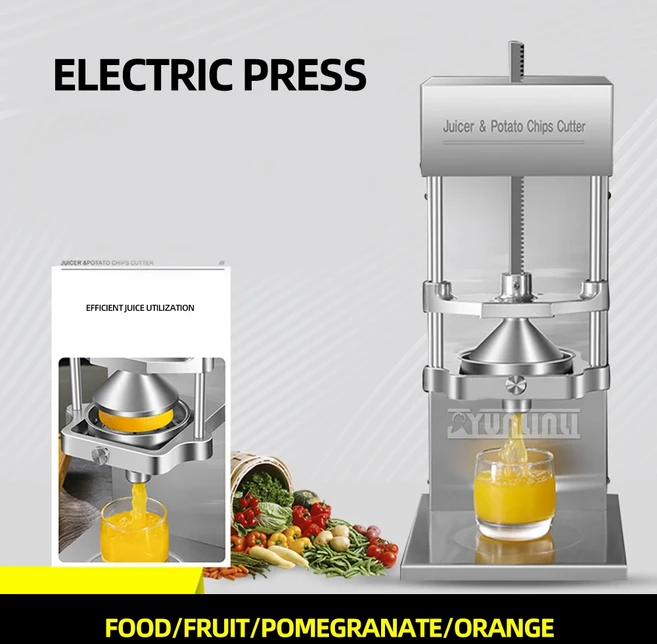 전기 감자 슬라이서 과일 과즙기 상업용 야채 스테인레스 스틸 신선한 오렌지 DL-DD, 03 juicing