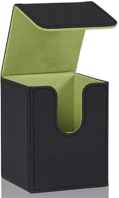 가죽 유희왕 보관함 1개 검정/보라, 1박스, 검정과 초록
