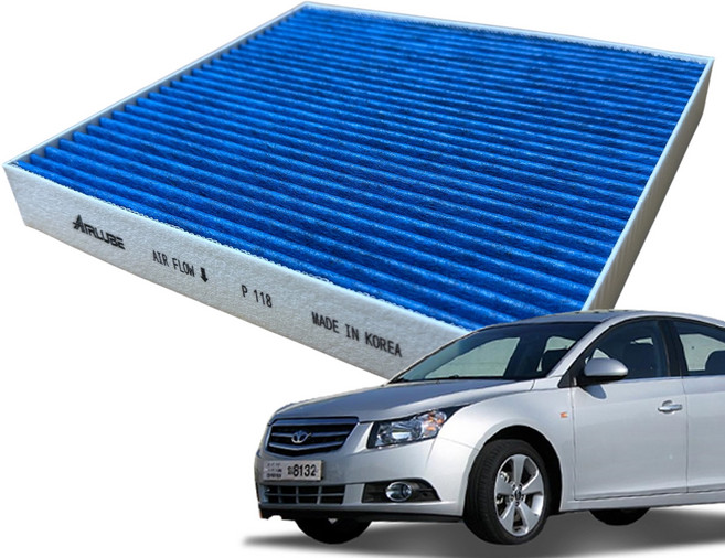 에어루브 블루 E11 PM0.3 프리미엄 활성탄 라세티 프리미어 에어컨 필터, 1개, 라세티 프리미어-P175