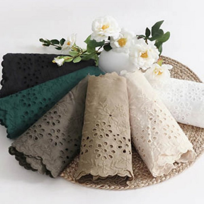 패션스타트 [90cm] 글로리 플라워 면자수레이스, 1개, 블랙