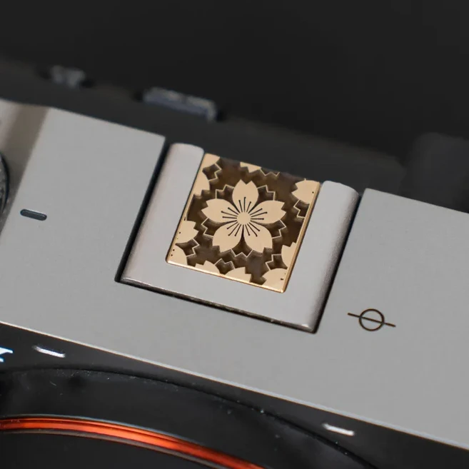 소니 ZVE10 A6700 A7C2 용 황동/쿠프로니켈 알파 카메라 핫슈 커버 보호, 10 F-Brass