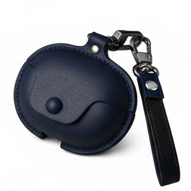 보스 울트라 오픈 이어버드 가죽 케이스, 네이비(끈포함)